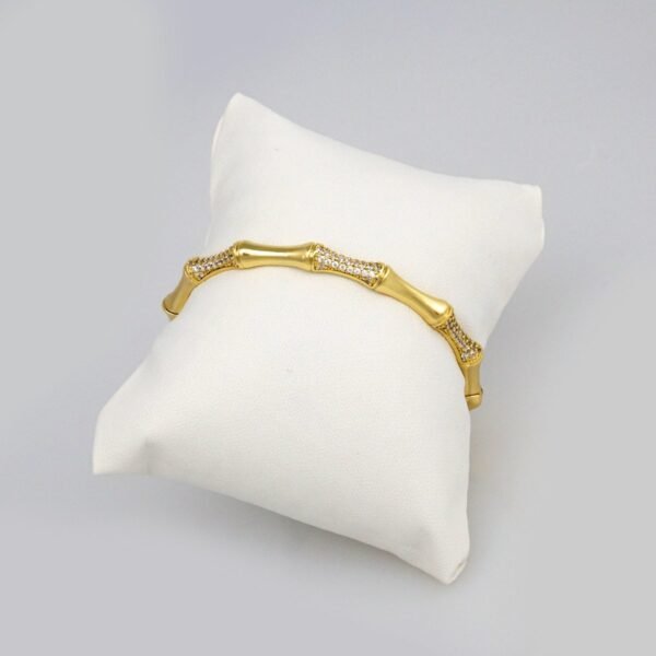 Bangles Woman/ Pulsos Dama/ Zircon Stone/ 14K Real Color// P00159