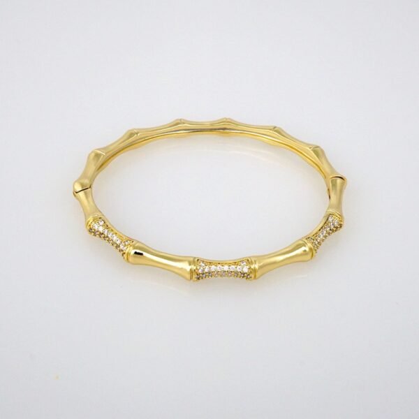 Bangles Woman/ Pulsos Dama/ Zircon Stone/ 14K Real Color// P00159 - Image 2
