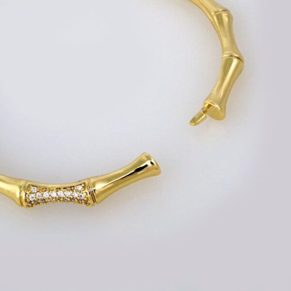 Bangles Woman/ Pulsos Dama/ Zircon Stone/ 14K Real Color// P00159 - Image 3