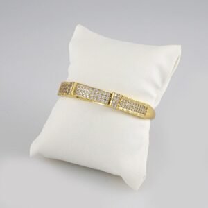 Bangles Woman/ Pulsos Dama/ Zircon Stone/ 14K Real Color// P00161