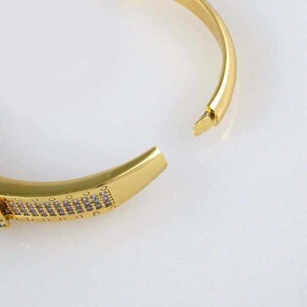 Bangles Woman/ Pulsos Dama/ Zircon Stone/ 14K Real Color// P00161 - Image 3