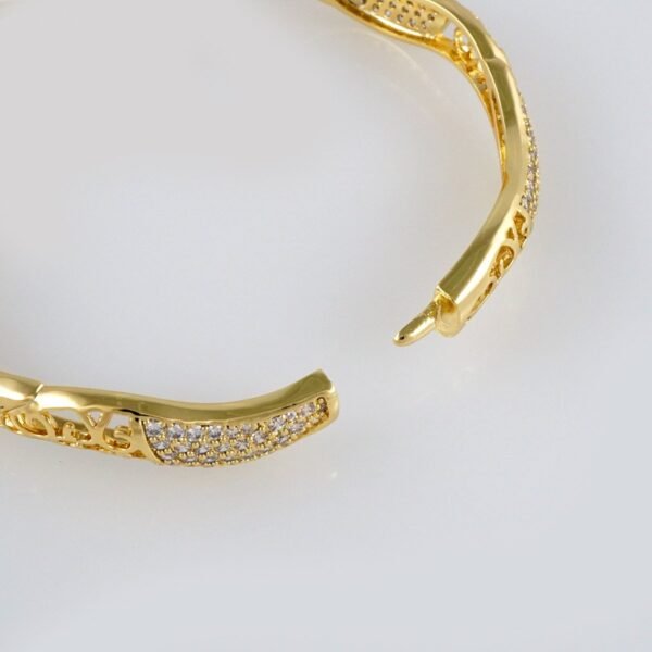Bangles Woman/ Pulsos Dama/  Zircon Stone/  14K Real Color// P00163 - Image 3