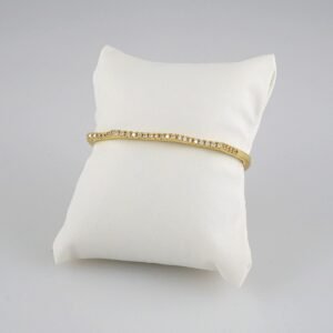 Bangles Woman/ Pulsos Dama/  Zircon Stone/  14K Real Color// P00164