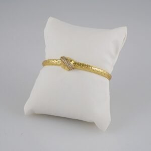 Bangles Woman/ Pulsos Dama/  Zircon Stone/  14K Real Color// P00165
