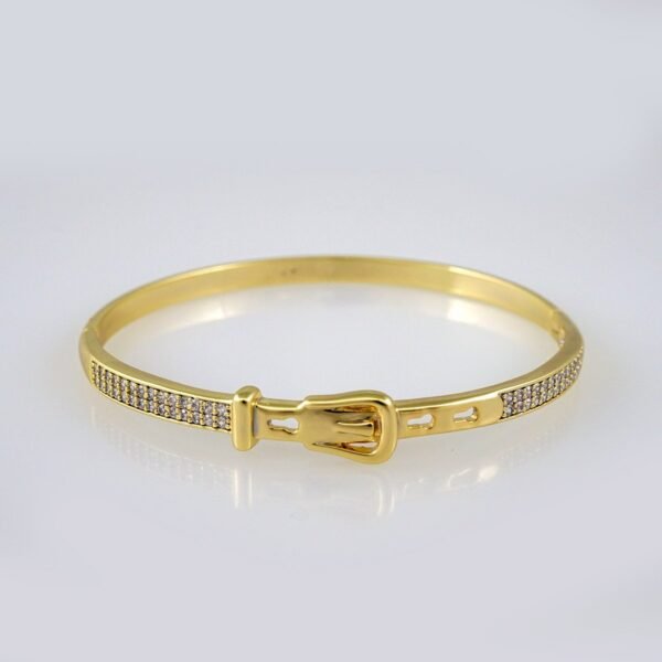 Bangles Women/ Pulsos Dama/ Zircon Stone/ 14K Real Color// P0112