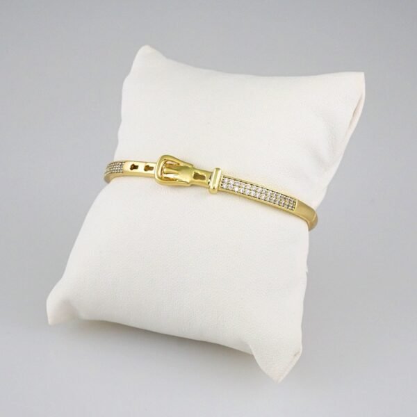 Bangles Women/ Pulsos Dama/ Zircon Stone/ 14K Real Color// P0112 - Image 2