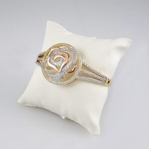 Bangles Woman/ Pulsos Damas/ Zircon Stone/ 14K Real Color// P0119