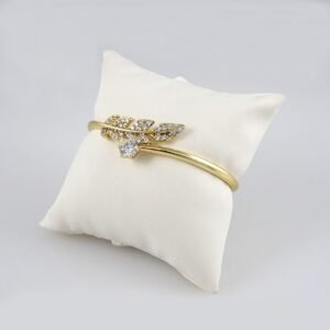 Bangles Woman/ Pulsos Damas/  Zircon Stone/  14K Real Color// P0121