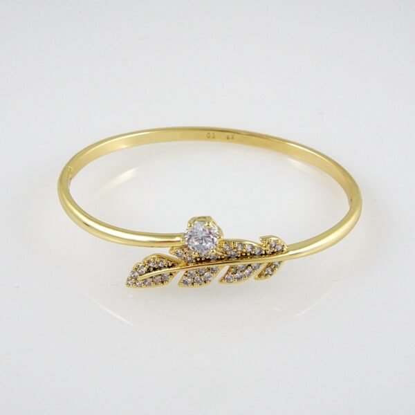 Bangles Woman/ Pulsos Damas/  Zircon Stone/  14K Real Color// P0121 - Image 2
