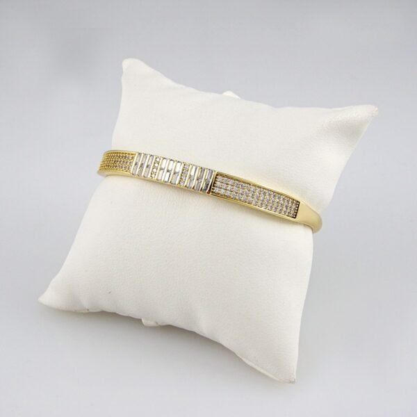 Bangles Woman/ Pulsos Damas/  Zircon Stone/  14K Real Color// P0122