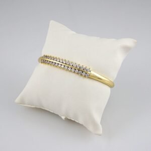 Bangles Woman/ Pulsos Damas/  Zircon Stone/  14K Real Color// P0123