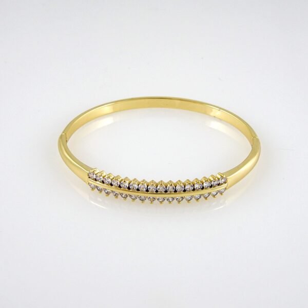 Bangles Woman/ Pulsos Damas/  Zircon Stone/  14K Real Color// P0123 - Image 2