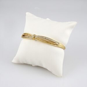 Bangles Woman/ Pulsos Damas/ Zircon Stone/ 14K Real Color// P0124