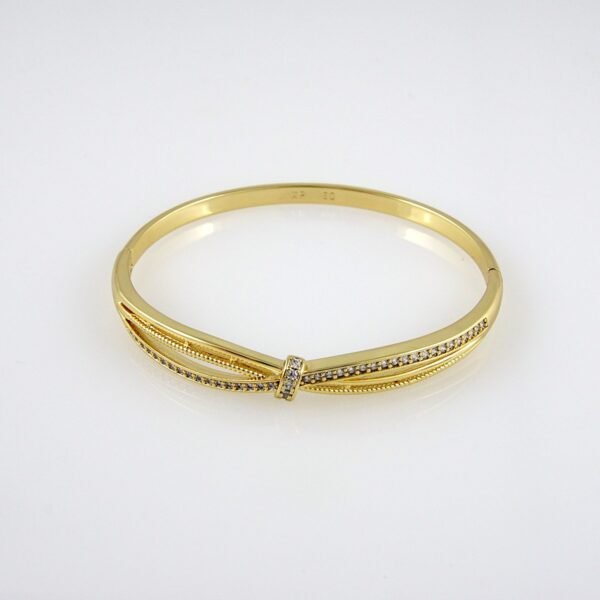Bangles Woman/ Pulsos Damas/ Zircon Stone/ 14K Real Color// P0124 - Image 2
