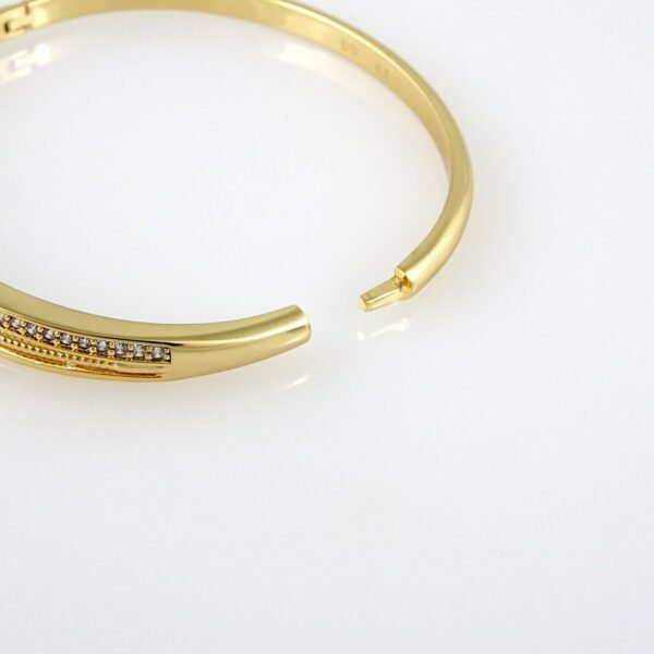 Bangles Woman/ Pulsos Damas/ Zircon Stone/ 14K Real Color// P0124 - Image 3