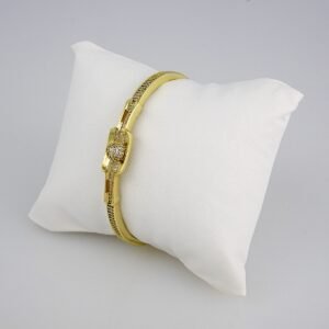 Bangles Woman/ Pulsos Damas/  Zircon Stone/  14K Real Color// P0130