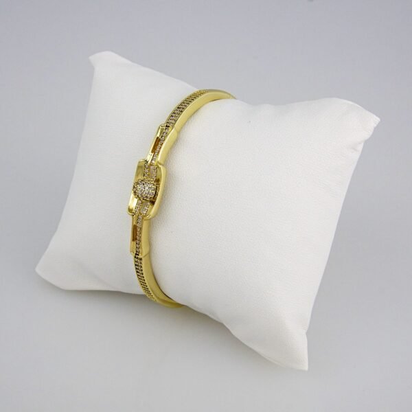Bangles Woman/ Pulsos Damas/  Zircon Stone/  14K Real Color// P0130