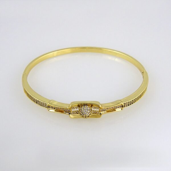 Bangles Woman/ Pulsos Damas/  Zircon Stone/  14K Real Color// P0130 - Image 2