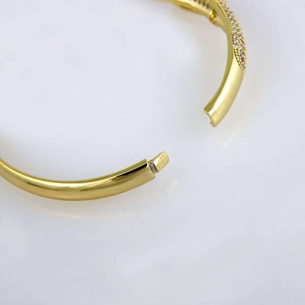 Bangles Woman/ Pulsos Damas/ Zircon Stone/ 14K Real Color// P0131 - Image 3