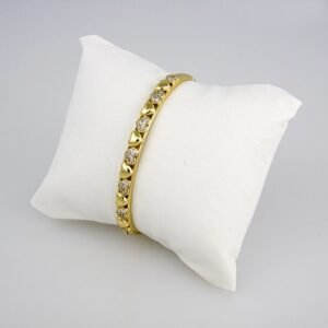 Bangles Woman/ Pulsos Damas/  Zircon Stone/  14K Real Color// P0132
