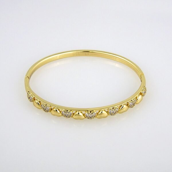 Bangles Woman/ Pulsos Damas/  Zircon Stone/  14K Real Color// P0132 - Image 2