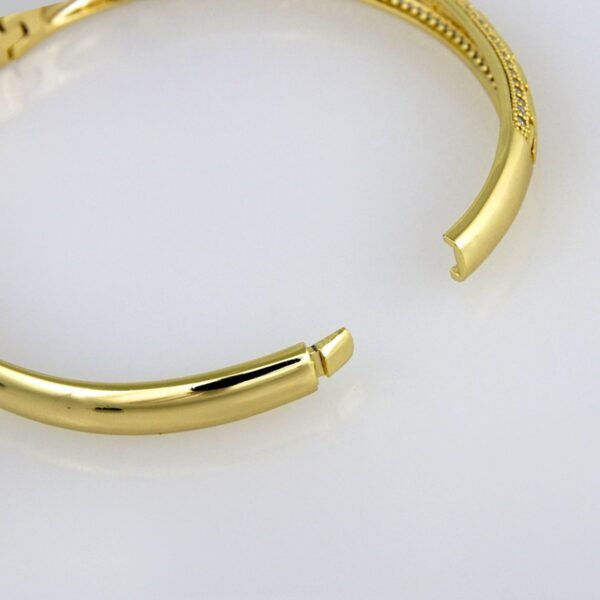 Bangles Woman/ Pulsos Damas/  Zircon Stone/  14K Real Color// P0134 - Image 3