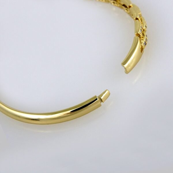 Bangles Woman/ Pulsos Damas/ Zircon Stone/ 14K Real Color// P0136 - Image 3