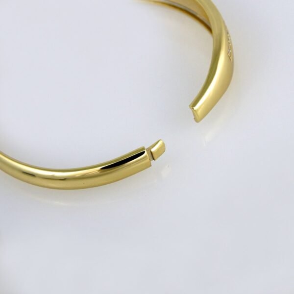 Bangles Woman/ Pulsos Damas/  Zircon Stone/  14K Real Color// P0138 - Image 3