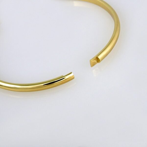 Bangles Woman/ Pulsos Damas/  Zircon Stone/  14K Real Color// P0139 - Image 3