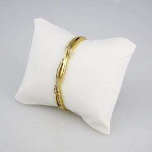 Bangles Woman/ Pulsos Damas/  Zircon Stone/  14K Real Color// P0140