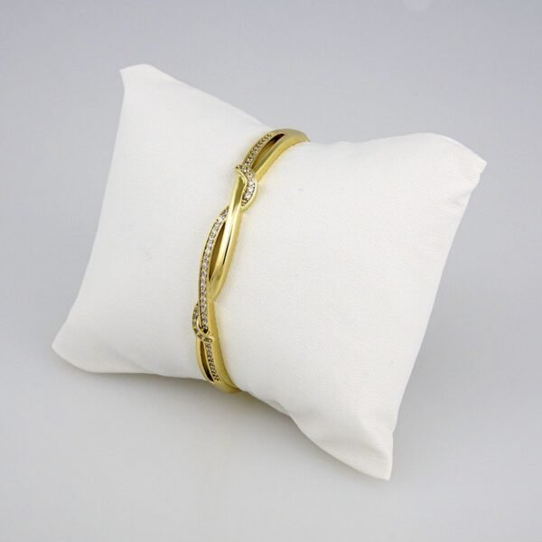 Bangles Woman/ Pulsos Damas/  Zircon Stone/  14K Real Color// P0140