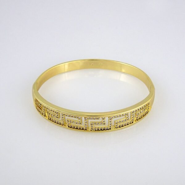 Bangles Woman/ Pulsos Damas/  Zircon Stone/  14K Real Color// P0141 - Image 2