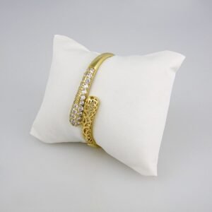 Bangles Woman/ Pulsos Damas/  Zircon Stone/  14K Real Color// P0142