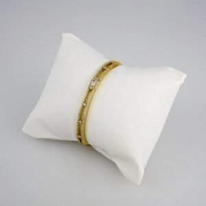 Bangles Woman/ Pulsos Damas/  Zircon Stone/  14K Real Color// P0144