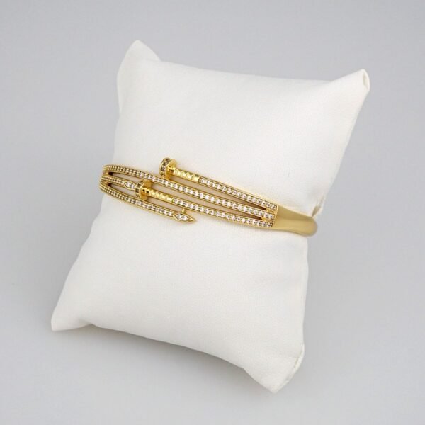 Bangles Woman/ Pulsos Dama/ Zircon Stone/ 14K Real Color// P0193 - Image 2