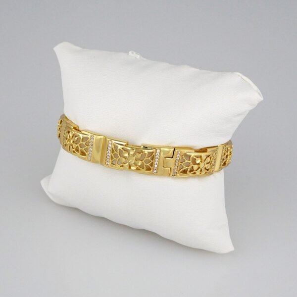 Bangles Woman/ Pulsos Dama/  Zircon Stone/  14K Real Color// P167