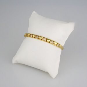 Bangles Woman/ Pulsos Dama/  Zircon Stone/  14K Real Color// P171
