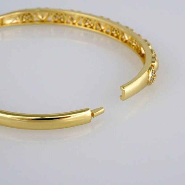 Bangles Woman/ Pulsos Dama/  Zircon Stone/  14K Real Color// P171 - Image 3