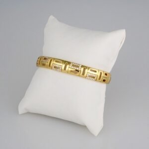 Bangles Woman/ Pulsos Dama/  Zircon Stone/  14K Real Color// P172