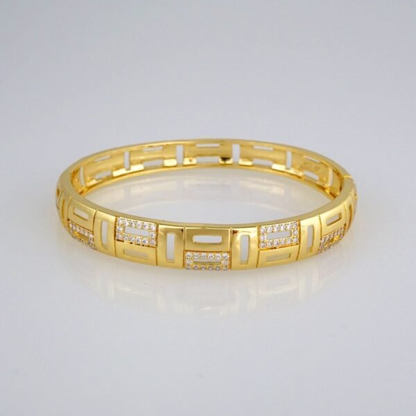 Bangles Woman/ Pulsos Dama/  Zircon Stone/  14K Real Color// P172 - Image 2