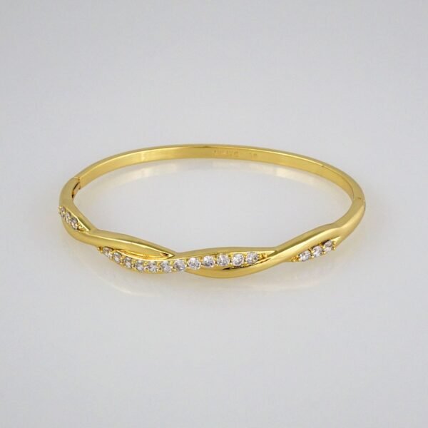 Bangles Woman/ Pulsos Dama/  Zircon Stone/  14K Real Color// P175 - Image 2