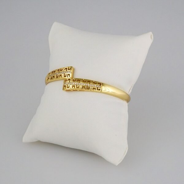 Bangles Woman/ Pulsos Dama/  Zircon Stone/  14K Real Color// P176