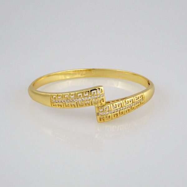 Bangles Woman/ Pulsos Dama/  Zircon Stone/  14K Real Color// P176 - Image 2