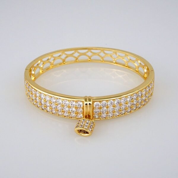 Bangles Woman/ Pulsos Dama/ Zircon Stone/ 14K Real Color// P177 - Image 2
