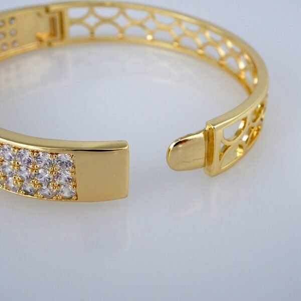 Bangles Woman/ Pulsos Dama/ Zircon Stone/ 14K Real Color// P177 - Image 3