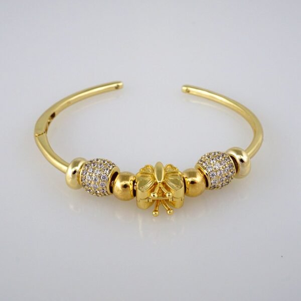 Bangles Woman/ Pulsos Dama/  Zircon Stone/  14K Real Color// P178 - Image 2