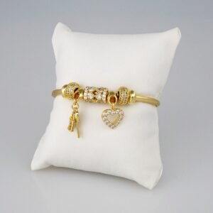 Bangles Woman/ Pulsos Dama/  Zircon Stone/  14K Real Color// P180