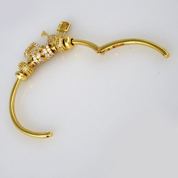 Bangles Woman/ Pulsos Dama/  Zircon Stone/  14K Real Color// P180 - Image 3