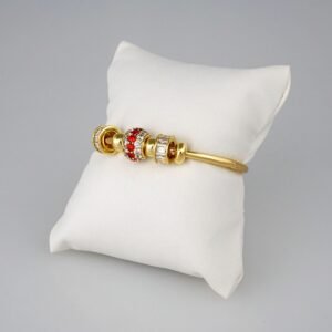 Bangles Woman/ Pulsos Dama/  Zircon Stone/  14K Real Color// P182