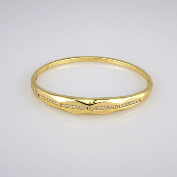 Bangles Woman/ Pulsos Dama/  Zircon Stone/  14K Real Color// P186 - Image 2